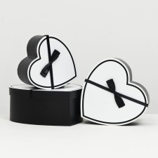 Set of boxes 3 in 1 heart l: 27x27x12cm m: 23.5x23x111cm s: 19x19x10cm