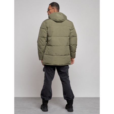 Extensive male winter park, size 50, green color-9