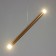 Suspension lamp "Balance" LED 6W 4000k gold 3x3x40-140cm