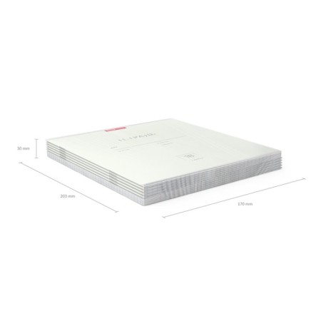 Notebook of 18 sheets in the Erichkrause Bright cage "Classic", cover coated cardboard, offset unit, white -white 100%, mix (1 type of cover in a pack)-8