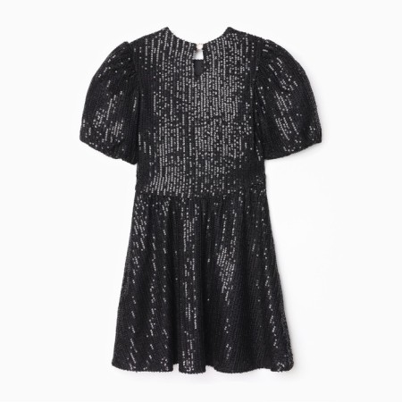 Платье нарядное для девочки KAFTAN размер 34 (122-128 см), черный-9