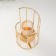 Climber metal, glass for 1 candle "Staircase. Eco" D = 5 cm gold 10x10x20 cm
