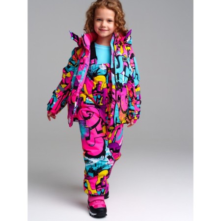 Winter set for the girl PlayTode: jacket and semi -combineson, height 110 cm-3