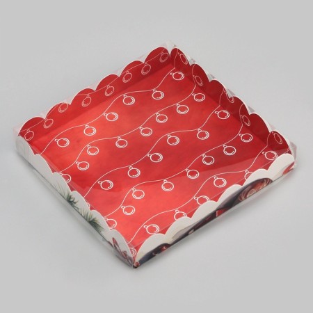 Bearbox, confectionery packaging, "Miracles!" 18 x 18 x 3 cm, new year-1
