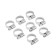 Chervyeric “Simtek” clamp, a diameter of 12-20 mm, stainless steel, in a blister, 8 pcs.