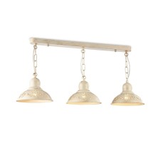 Suspended lamp Freya Fr2566-PL-33-WG Benoit, 180x690x1340 mm, E27, 3x60W, cream color with gold