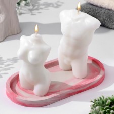 Set of candles on the stand 