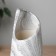 VAZA Ceramics Table "Brigham" Classic Galant, D-6CM, H-29.5X9 cm, white-gray