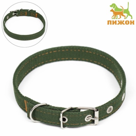 Brezant two -layer collar, 52 x 2 cm, khaki-1