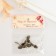 Metal casket handle (set 4 pcs) 4.2x0.7x0.5 cm