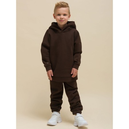 Children's sweatshirt, height 110 cm, chocolate color-6