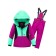 Ski costume for a girl, height 110 cm, raspberry color