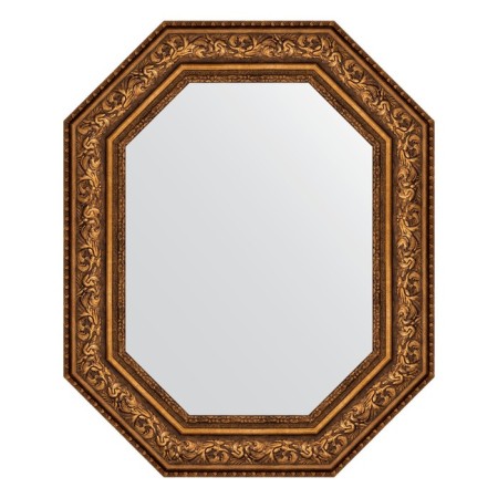 Mirror in the baguette frame, vignette aged bronze 109 mm, 65x80 cm