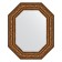 Mirror in the baguette frame, vignette aged bronze 109 mm, 65x80 cm