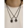Kulons on the “Uenubles” cord puzzles with a heart, black color, 45 cm