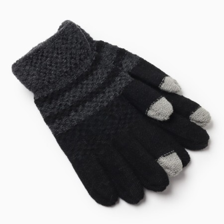 Male gloves, black/gray color, size 10