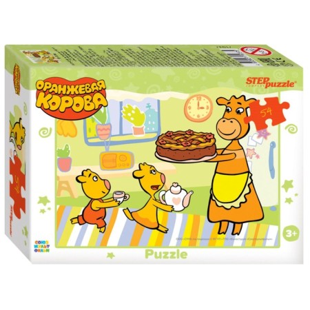 Puzzle "Orange Cow", 54 elements, mix-3