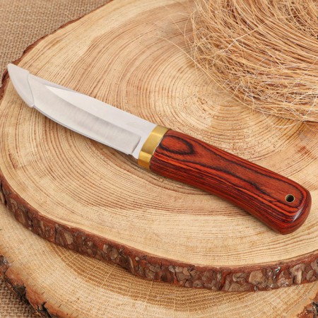 Hunting knife "Alvar" 24.5cm, blade 130mm/3mm, brown-2