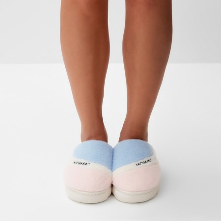 Women's slippers, size 38-39, pink. blue