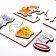 "Who eats what?" We play associations, find silhouettes, a textured puzzle made of wood, 48 large elements