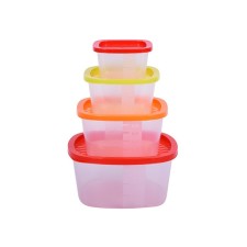 A set of plastic containers Oursson, 230/500/900/1550 ml, 4 pcs