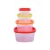 A set of plastic containers Oursson, 230/500/900/1550 ml, 4 pcs
