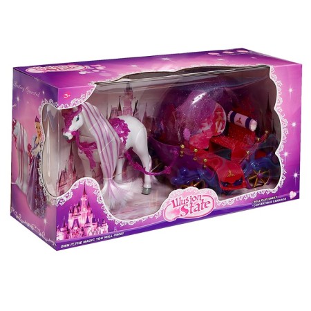 Carriage for dolls "Fairy Tale", a horse walks-6
