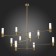 Ceiling Ceiling ST LUCE. SL1239.303.10. Vitra. 10x5 watts, G9, 4000k, 125x125x13 cm, brass color