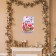 The poster "Happy New Year!" Bunny, clock, 35x50 cm