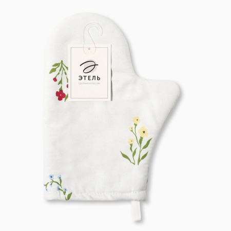 Mittens and Open Ethel "Flower" 20x27cm, sarzha 190 g/m2, 100% HL-3