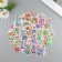 Stickers Plastic "Flowers of Love" set 60 pcs 10x12 cm