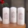 Candle cylinder, 5x11.5 cm, set 3 pcs, white
