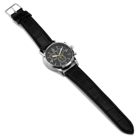 Men's watch, d-3.8 cm, silver-3