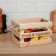 Box for vegetables and fruits, 29 × 23 × 19 cm, wooden, Greengo