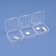 Air man, 4.5 × 4.5 × 2 cm, 1 section, packing - 3 pcs, color transparent