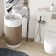Wasserkraft Main 4153 sink mixer, single -row, floor, brass, chrome