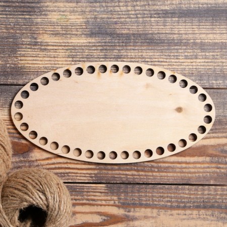 Harvesting "Oval", bottom plywood 3 mm, 20 × 10 cm, d = 8mm