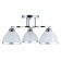 Caspian chandelier 3he27 40W chrome 48x48x22 cm Bayerlux