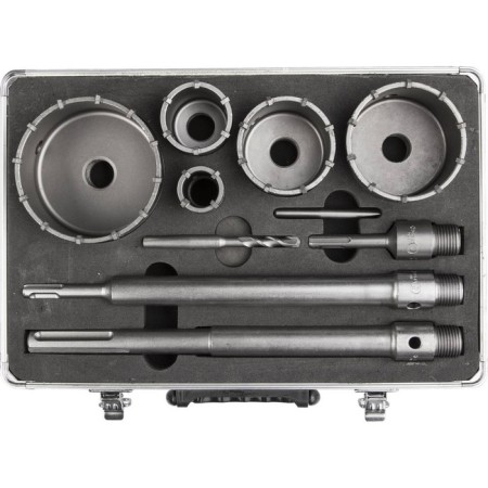 A set of crowns of the bison 29185-H10, by concrete, SDS+ and SDS-MAX, 10 items
