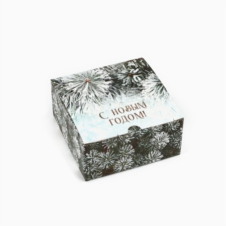 Folding box “Happy New Year!”, 15 x 15 x 7 cm, new year-1