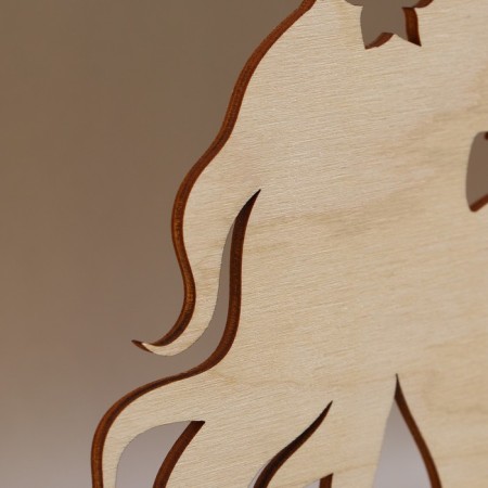 Wooden napkin "Mermaid", 25x13 cm-3