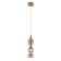 Suspended lamp Crystal Lux, Iris 2073/201, E14, 1x60 W, 47x13x13 cm, Golden color