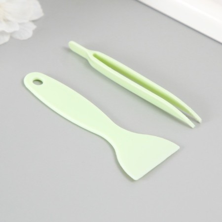 Plastic sticker "Bright inscriptions" mix set 6 sheets, scapula and tweezers 15.5x13 cm-8