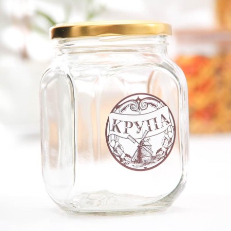 Bank for bulk products "Krupa", 650 ml