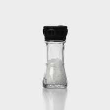 Three -position glass mill, 80 ml, black color