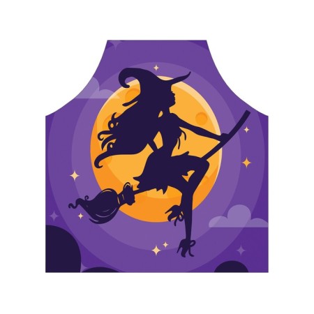 Apron kitchen with a photo print "Sexy Witch Vector", adjustable, size OS-2