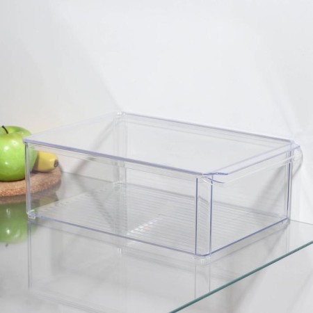 A container for a refrigerator with a lid IDEA, 20 × 30 × 10 cm, the color is transparent-1