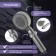 Shower watering can Zein Z3541, D = 90 mm, 5 modes, button "Stop", removable top, graphite