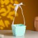 Wooden Kashpo "The Best Mom" ​​(12*12*10.5) Tiffany pastel-white