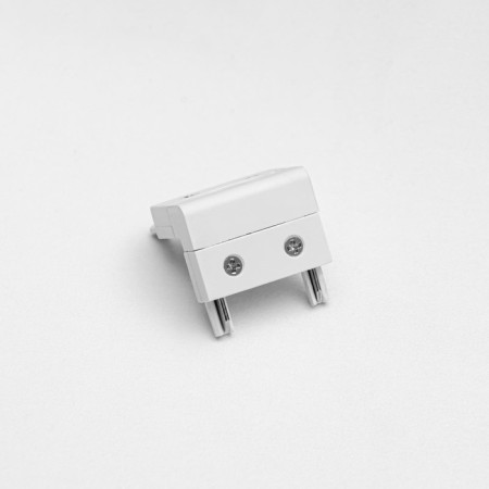The ultraton connector for the busbar (ceiling-wall) is white 2.6x2.6x2.6 cm-2
